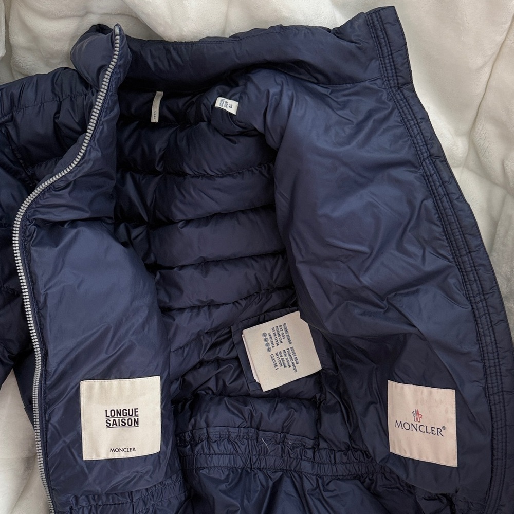 Moncler Kids Navy Puffer Jacket - Picture 3 of 4